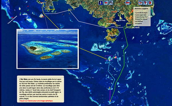 Plan de croisière en Nouvelle-Calédonie