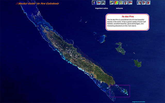 image spatiale de la nouvelle-calédonie